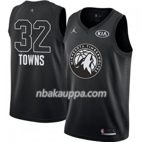 Minnesota Timberwolves Karl Anthony-Towns 32 2018 Kaikki tähti Jordan Brand Musta Pelipaidat Swingman - Miesten